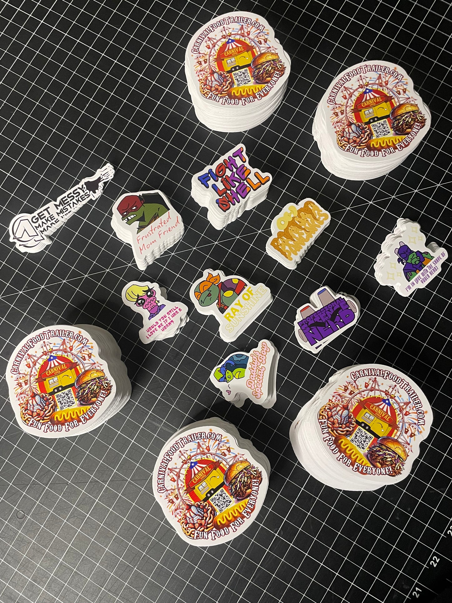 Vinyl Die Cut Stickers - Individually Cut (3 inch)