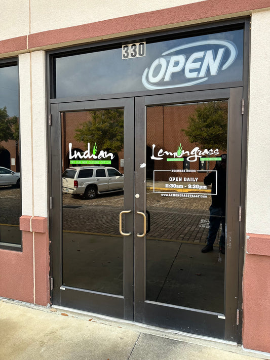 Business Hours Door Lettering