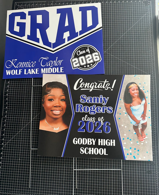 Graduation Yard Signs With Stakes