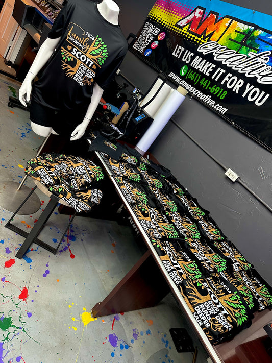 Bulk Custom Dri-Fit Shirt Package – 100 Printed Polyester Shirts