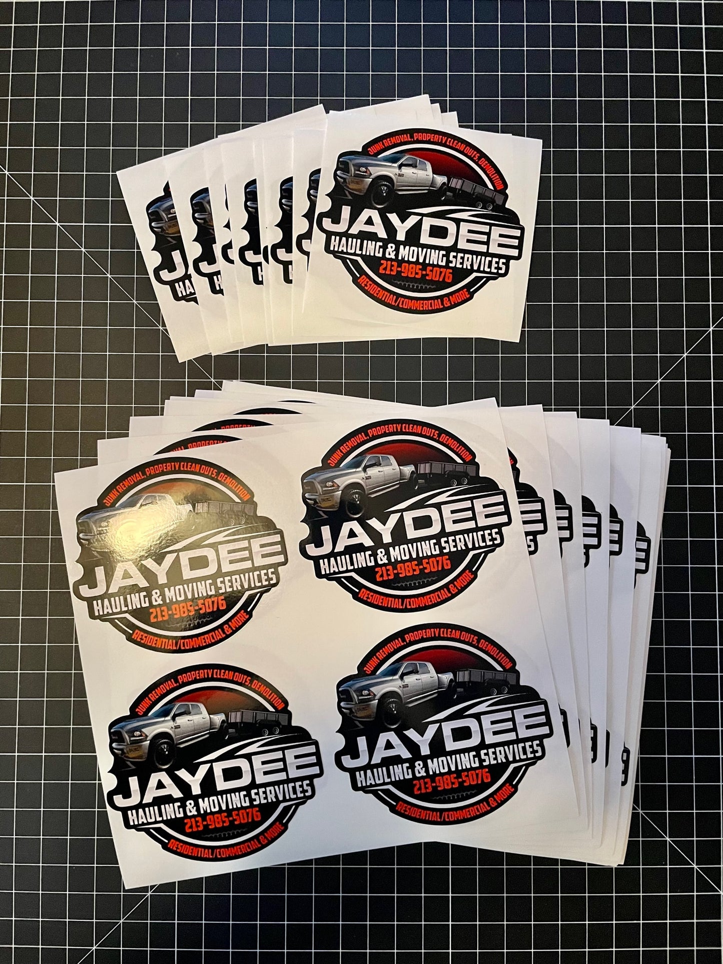 Custom Stickers, Decals, & Labels - White Vinyl