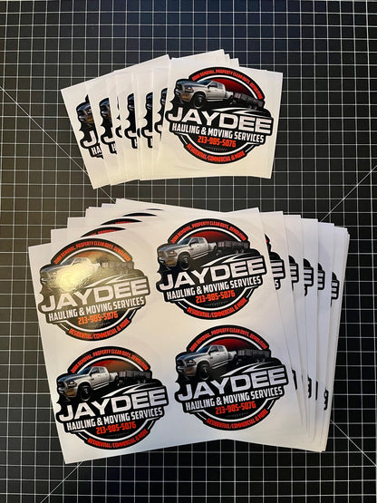 Sample Pack - Custom Stickers, Decals, & Labels - White Vinyl