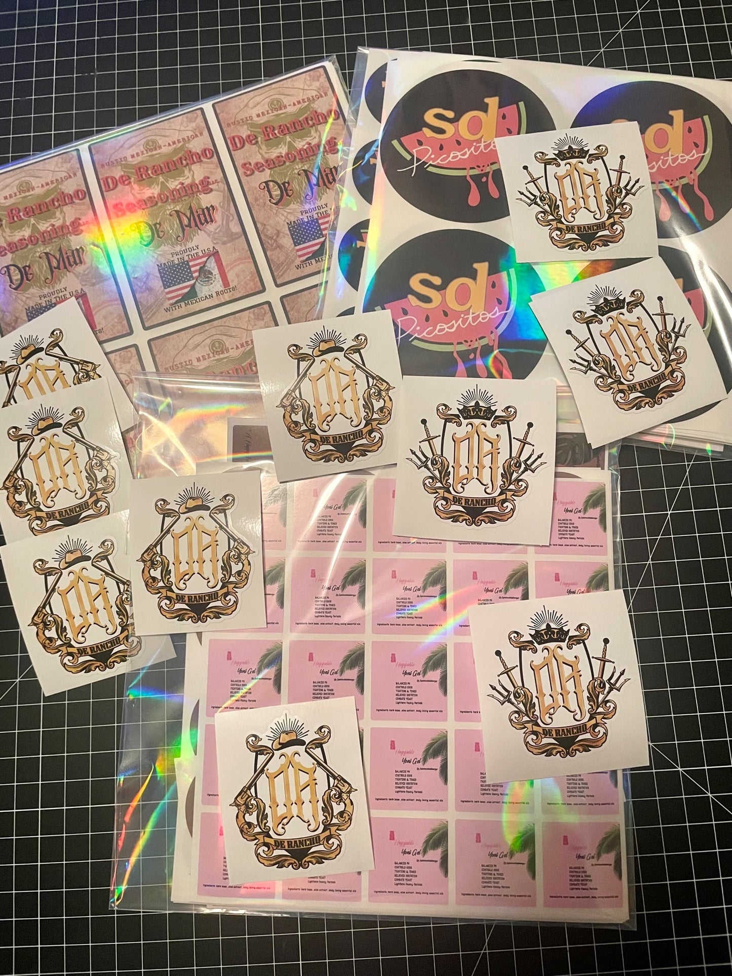 Sample Pack - Custom Stickers, Decals, & Labels - White Vinyl