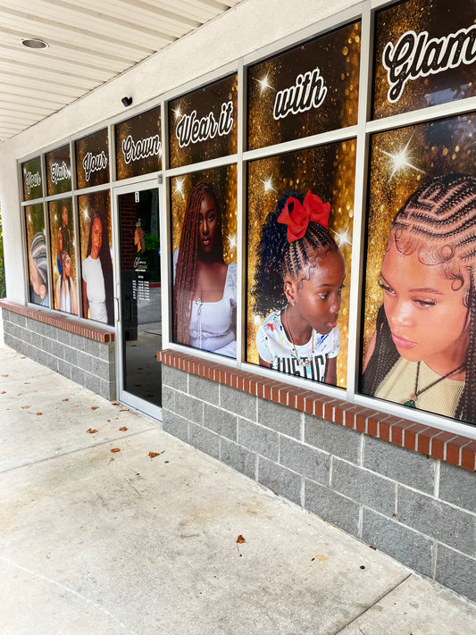 Business Window Print Wrap