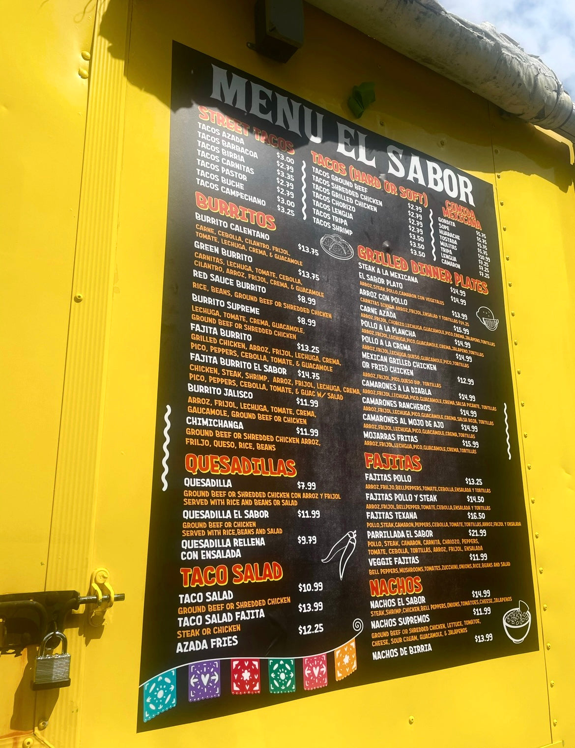 Foam Core Menu Board (18x24)