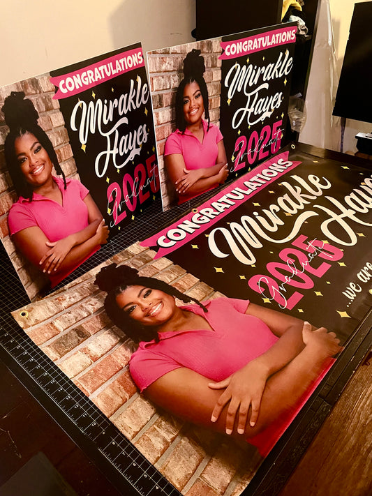 Graduation Yard Signs With Stakes